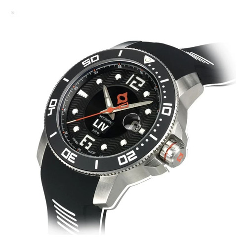 Reloj Automático Liv Gx-diver's 44 Mm Steel Classic Black