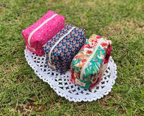 Absorvente Ecologico Kit 5 Un Em 3 Tamanhos + Necessaire