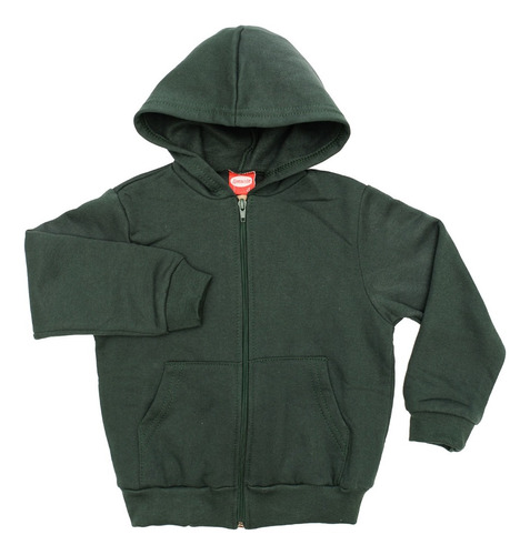 Campera Colegial Escolar Frisa Capucha Unisex Talles 14 A 16