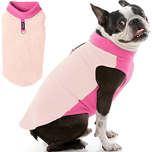 Gooby Chaleco De Forro Polar Medio Elástico Para Perro, Col