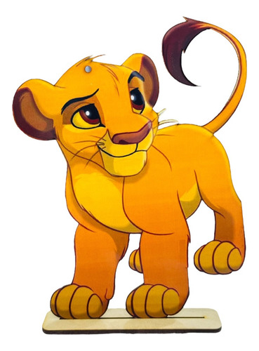 9 Figura Corte Laser Con Impresión Simba Rey Leon Hakuna