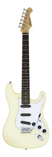 Guitarra Stratocaster Aria Pro Ii Stg-003/spl Vanilla White Cor Preto
