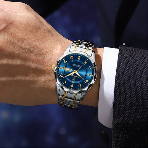 Reloj De Pulsera Poedagar Para Hombre Date Week 858