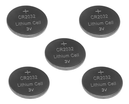 Mitzu® Kit de 5 pilas de litio CR2016 tipo botón 80 mAh