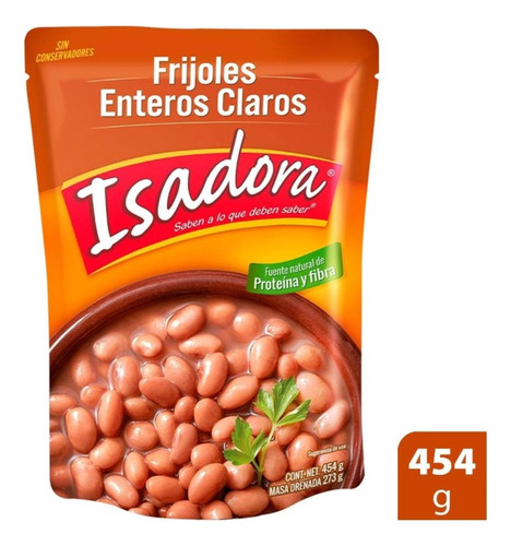 2 Pza Frijoles Claros Isadora Enteros 454 G