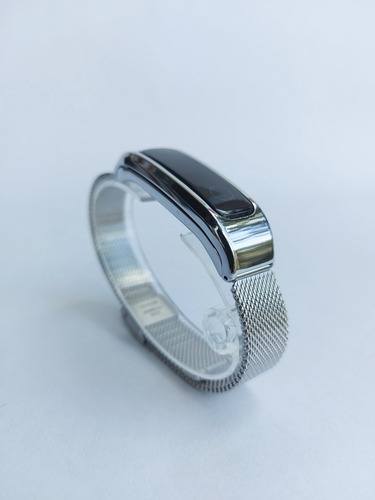 Correa De Acero Inoxidable Para Huawei 3e/4e/4running/5sport Color Plata