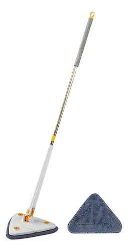 Fregona Limpiadora Rotativa J, Mango Largo 360°, Triangular