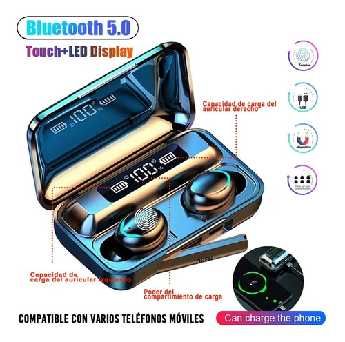 Audífonos Inalámbricos F9 8d Bluetooth 5.0 Tws Deportivos | Meses sin  intereses