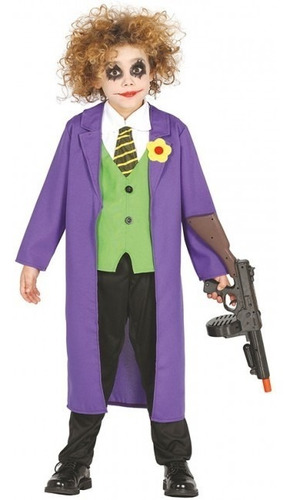 Disfraz Del Guason Joker Halloween Para Niños Fiestas