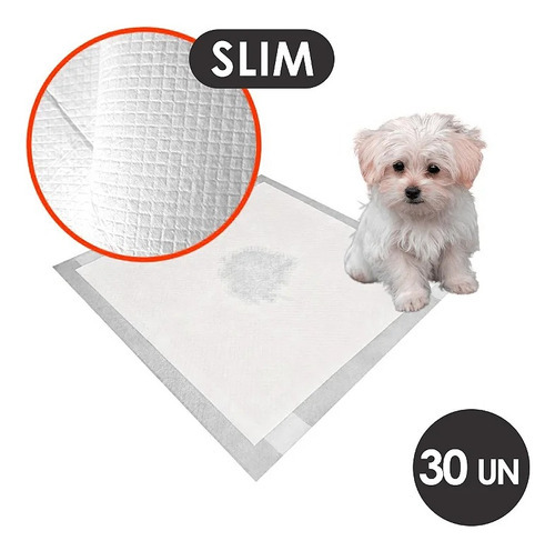 Kit 30 Tapete Higiênico Para Pet Good Pad Slim 60cm X 60cm