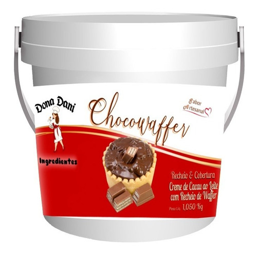 Kit Recheio- Creme De Leite Em Pó E Choco Waffer Com Pedaços