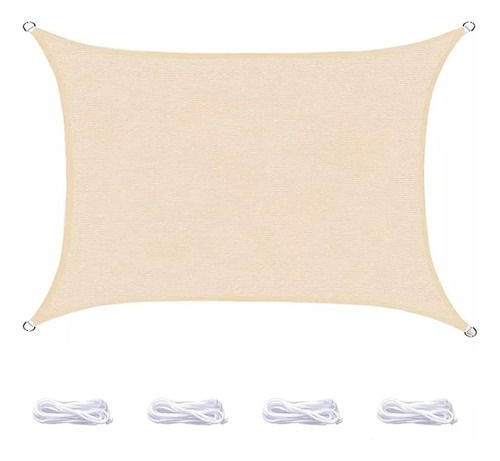 Toldo Vela Sombreadora Malla Sombra 3x2 Rectangular