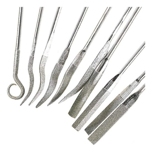 . Set De 10 Miniuñas Con Forma De Diamante Para Uñas Con