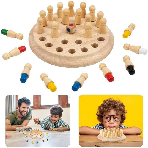 Parent-child Chess Memory Adulto Color Juego De Mesa Juguete