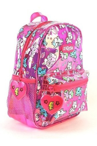 Imagen 2 de 5 de Mochila Unicornio Infantil Jardin Espalda 12 Pulgadas 91331