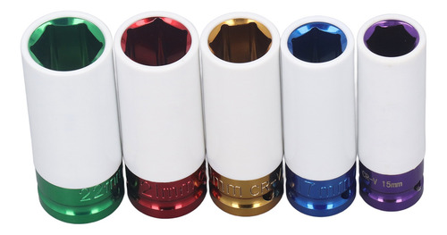 5 Piezas Dados De Impacto Estandar Juego De Dados De 1/2 Kit
