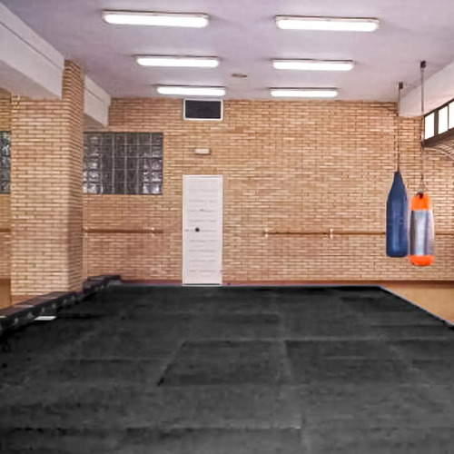 Pack 10 Plancha Tatami 100cm X 100cm X 4cm Gris Y Negro