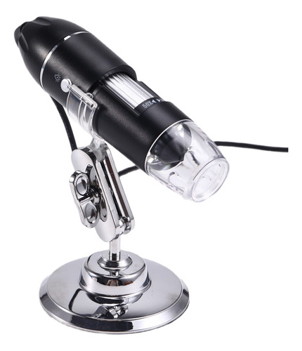 Microscópio Digital De Alta Definição 1600x 3 Em 1 Led Portá