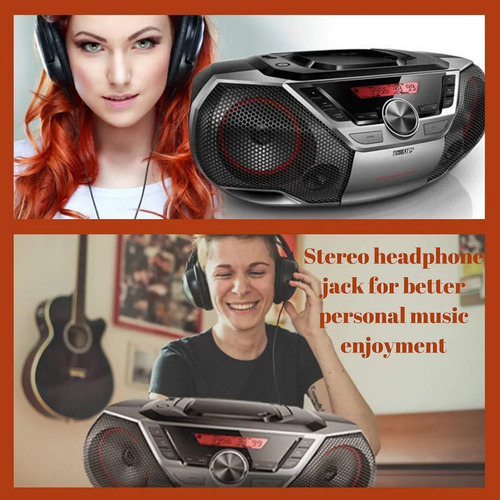 Boombox Portátil Philips Az700 12w Bluetooth Fm Cd Mp3