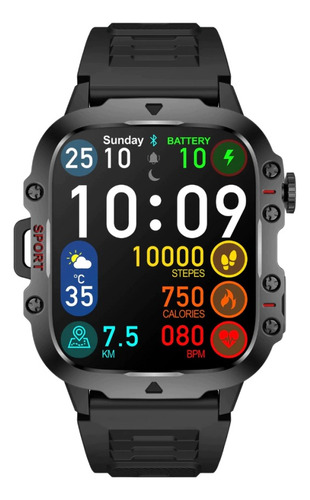 Reloj Inteligente Qx11 Smart Watch Sumerg. Outdoor Mensajes Negro Mesh Negro Negro