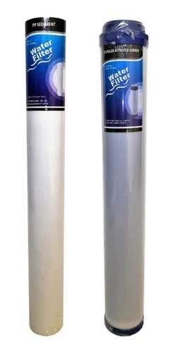 comprar Kit X2 Membranas Filtro Agua Cartucho 20 Pulgada Slim Gac Pp