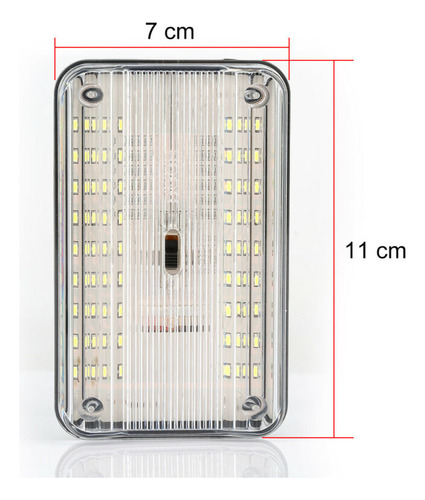 Luz De Techo De Coche De Plástico Abs Para Interior De Vehíc