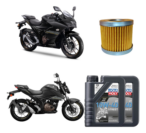 Kit Mantención Suzuki Gixxer 250 Fi/di Liqui Moly 10w-40