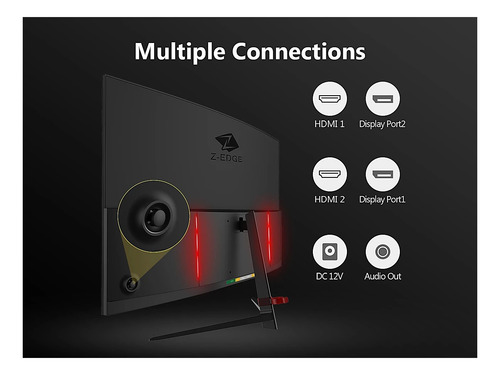 Monitor Z-edge Ug27 + Regalo Multicontacto Spr De Picos