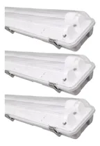 Comprar Paquete 3 Gabinetes A Prueba De Vapor Led Con 2 Tubos T8 