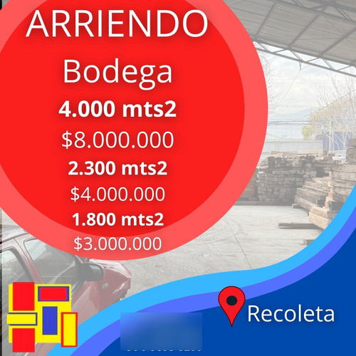 Arriendo De Bodega En Recoleta