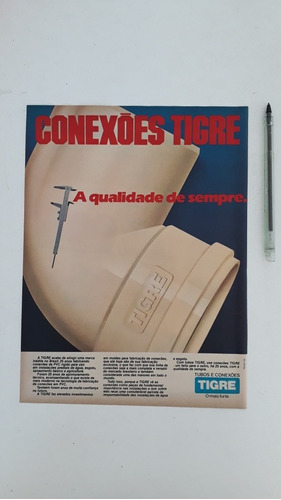 Propaganda Antiga Anúncio Publicidade  Conexões Tigre 1985  