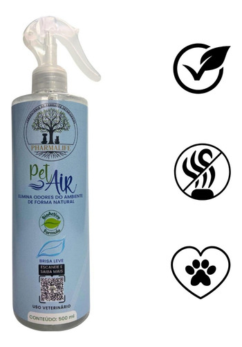 Kit Eliminador Odor Vegano 2x500ml Profissional Brisa Leve