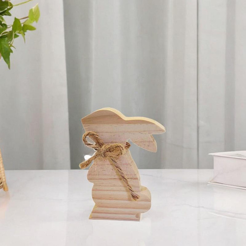 Señal De De Madera, Centro De Mesa De Mesa De Conejo Sin