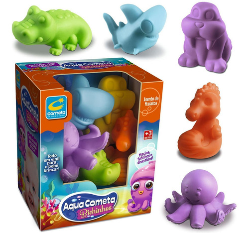 Animais Aquáticos Super Soft Para Bebês, Brinquedos Banho