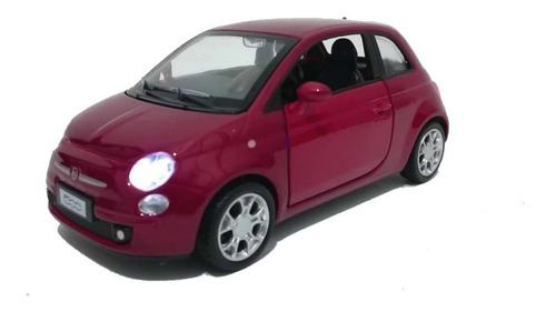 Auto De Coleccion Fiat 500 Con Luz Y Sonido 1:32 Msz