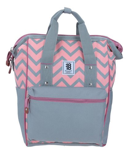 Mochila Grande Gris Chenson 1818 Lafo Porta Laptop De Hasta 