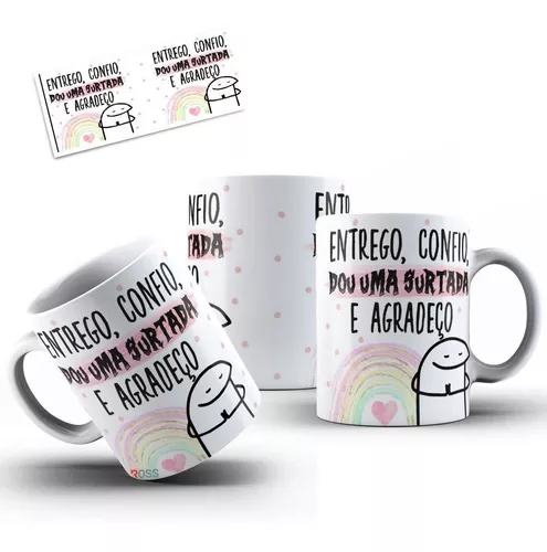 Caneca cerâmica personalizada presente flork frases engraçadas