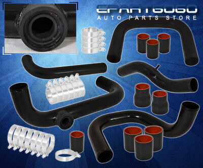 For 96-00 Civic D16 B16 Black Turbo Intercooler Piping K Aac