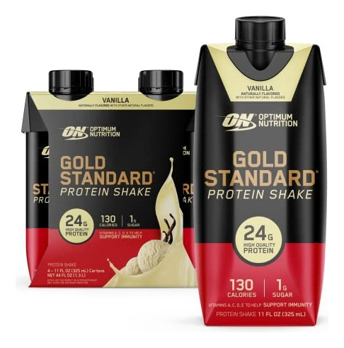 Proteína Bebible Gold Standard Protein Shake 325ml Pack X4 