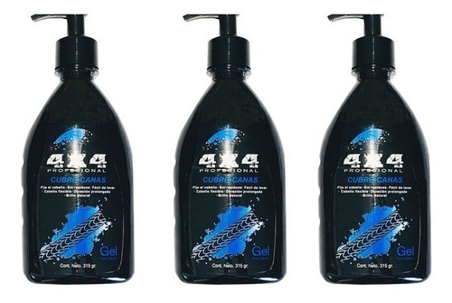 Gel Cubre-canas Para Caballero Negro 4x4 315g 3pzs