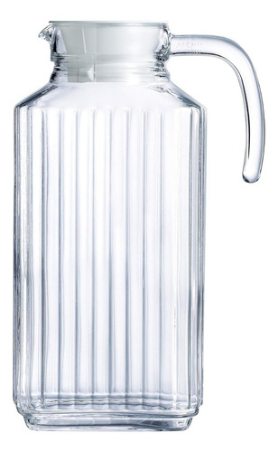 U Chef Jarra De Vidrio Para Agua Con Tapa De 1.7 Litros Color Transparente