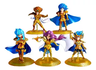 Set Figuras Caballeros Del Zodiaco Con Base Seiya Pegaso