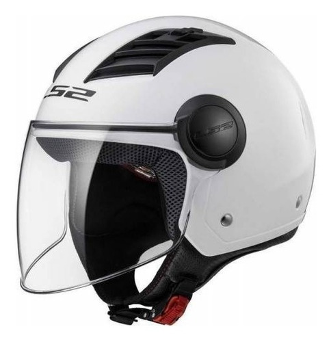 Casco Abierto Ls2 Of562 Modelo Airflow/ Blanco Brillo