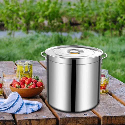 Olla De Acero Inoxidable Para Cocinar Sopa Lento, Olla 10l