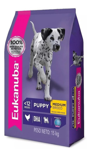 Eukanuba Puppy Medium Razas Medianas X 15 Kg Kangoo Pet