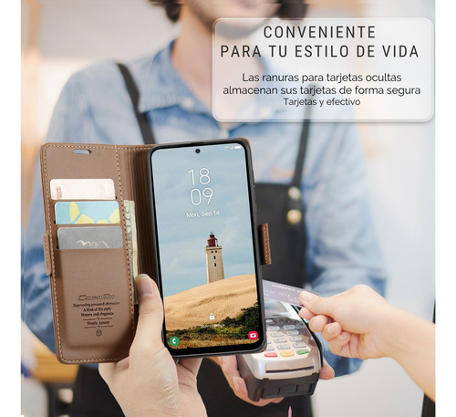 Funda Para Poco X7 Pro 5g Tarjetero Cartera Caseme 23