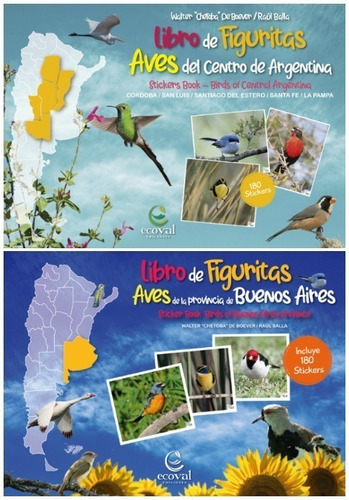 Libros Figuritas: Aves Centro Argentina + Aves Pcia. Bs. As.