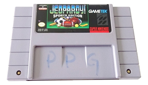 Jeopardy Sports Edition Para Super Nintendo 1994 Gametek 