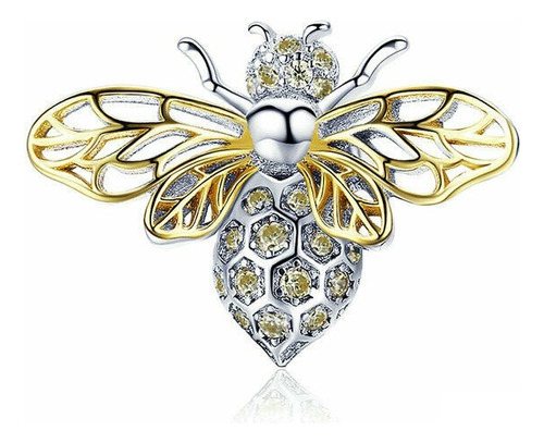 Charm Abeja Alas Plata 925 Compatible Dije Collar Pulsera 