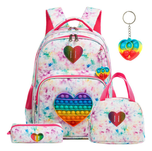 Mochila Niñas 3 Piezas Set Juguete Mochila Escolar Niños